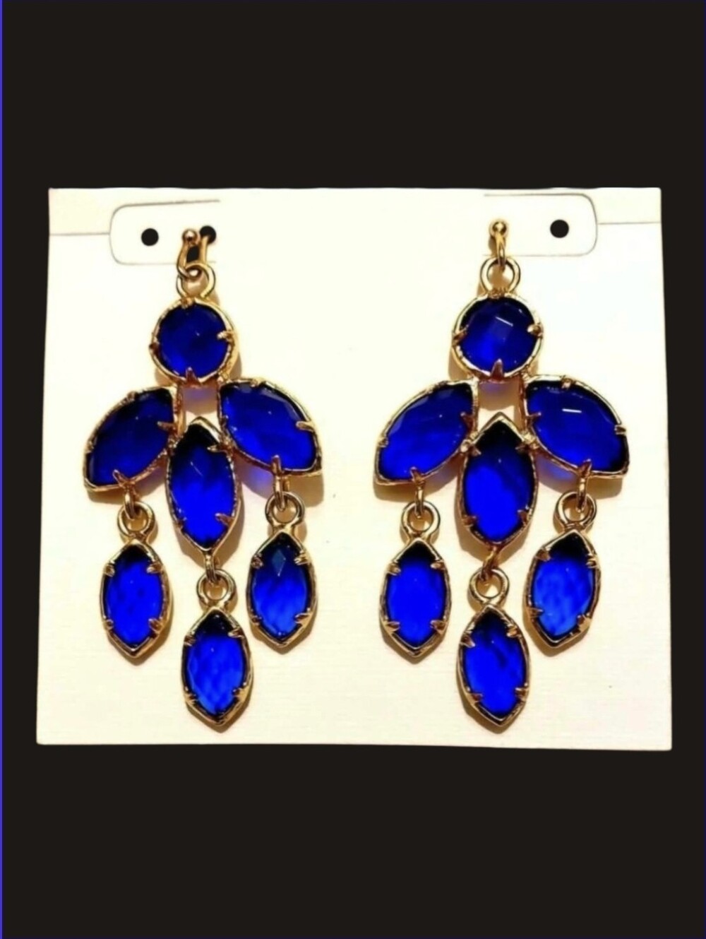 Kendra Scott Vintage Cobalt Blue Tierney Earrings